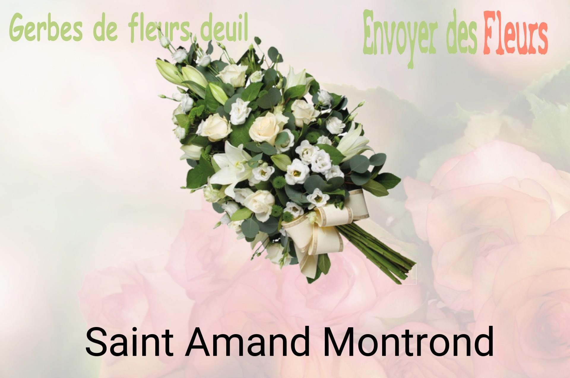 Gerbe de fleurs de deuil livrée à Saint-Amand-Montrond